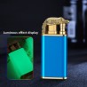 Metal lighter with a double flame - glowing in the darkLighters