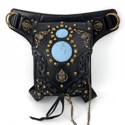 Shoulder / leg / waist bag - steampunk - gothic - retro style - leatherBags