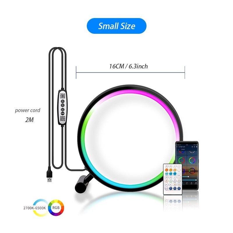 Smart ambient light - night lamp - app control - USB - LED - RGBLights & lighting