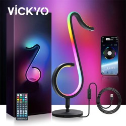 LED night light - Bluetooth - app control - 180° rotating - RGB - musical note shapeLights & lighting
