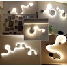 Modern wall lamp - LED - RGB remote - S - W - line shapeWall lights