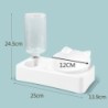 Double feeding bowl - automatic water dispenser - for dogs / catsCare