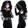 Black hoodie - with zipper - punk styleHoodies & Jumpers