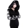Black hoodie - with zipper - punk styleHoodies & Jumpers