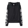 Black hoodie - with zipper - punk styleHoodies & Jumpers