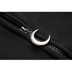 Black hoodie - with zipper - punk styleHoodies & Jumpers