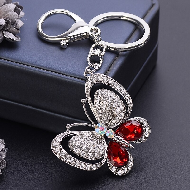 Crystal butterfly keychainKeyrings