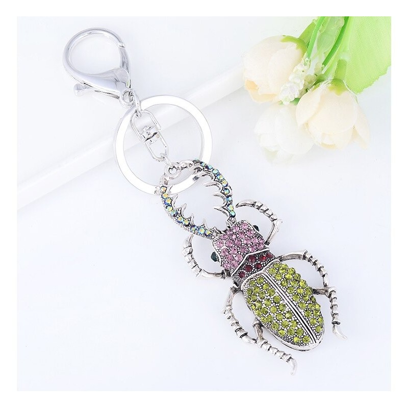 Crystal insect shape keychainKeyrings