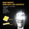 Car light bulb - W5W - LED - T10 - Canbus - SMD - 12V - white - 2 piecesT10