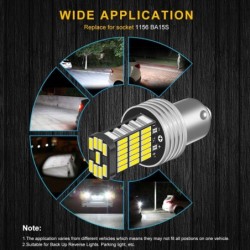 Car LED bulb - reverse light - P21W - Canbus - DRL - 2 piecesLED