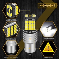 Car LED bulb - reverse light - P21W - Canbus - DRL - 2 piecesLED