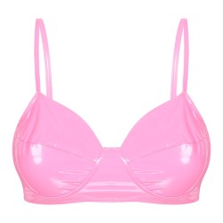 Sexy leather bra - wire freeLingerie