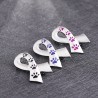 Ribbon shaped brooch - pet paw printBrooches