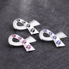 Ribbon shaped brooch - pet paw printBrooches
