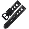 Elegant watch strap - with metal buckle - genuine leatherWatches