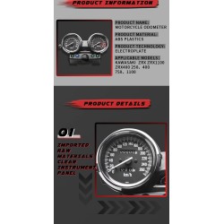 Motorcycle speedometer - tachometer - odometer - for KawasakiInstruments