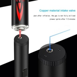 Metal torch gas lighter - windproof - adjustable flameLighters