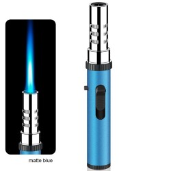 Metal torch gas lighter - windproof - adjustable flameLighters