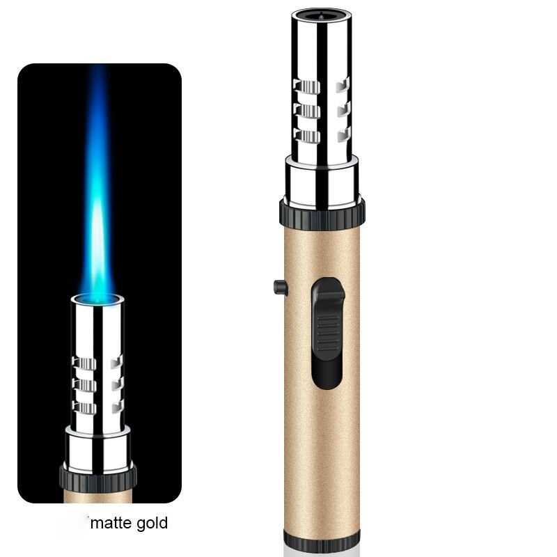 Metal torch gas lighter - windproof - adjustable flameLighters