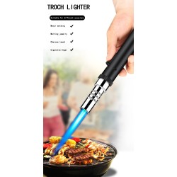 Metal torch gas lighter - windproof - adjustable flameLighters