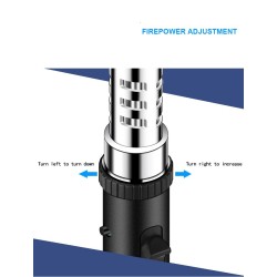 Metal torch gas lighter - windproof - adjustable flameLighters