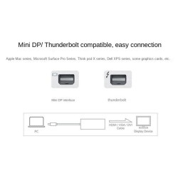 Mini Displayport to HDMI - adapter - 3 in 1 Thunderbolt - converterHDMI switchers