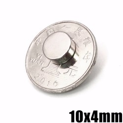 N35 - neodymium magnet - strong round disc - 10mm * 4mmN35