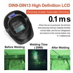HZXVOGEN - auto darkening welding helmet - DIN 4 - DIN 5-13Helmets