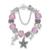 Stylish silver bracelet - starfish / dolphin / beads / turtle - crystalsBracelets