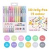 3D jelly pen - multi-color - painting / graffiti / ceramic / metal / glass - 12 piecesPens & Pencils