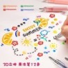 3D jelly pen - multi-color - painting / graffiti / ceramic / metal / glass - 12 piecesPens & Pencils
