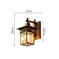 Retro outdoor wall lamp - waterproof - squareWall lights