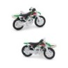 Modern cufflinks - green motorcycleCufflinks