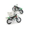 Modern cufflinks - green motorcycleCufflinks