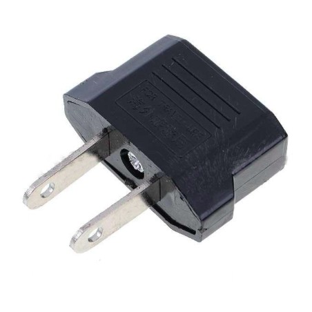 EU to US converter - adapter - round to flat - travel plug - US plugPlugs