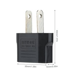 EU to US converter - adapter - round to flat - travel plug - US plugPlugs