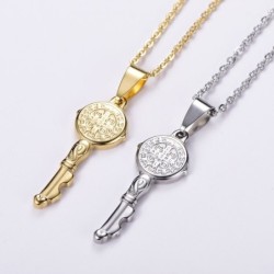 Key pendant necklace - cross / infinity patternNecklaces
