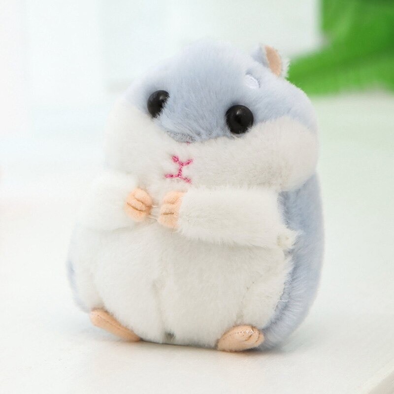 Fluffy fur mini hamster - keychainKeyrings