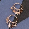 Small hoop earrings - with hanging starsEarrings