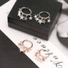 Small hoop earrings - with hanging starsEarrings