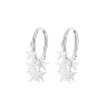 Small hoop earrings - with hanging starsEarrings