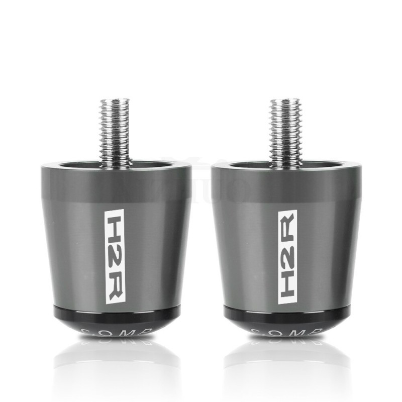 Motorcycle handlebar ends - balanced plugs - aluminum - 22mm - 2 piecesHand Grips & End