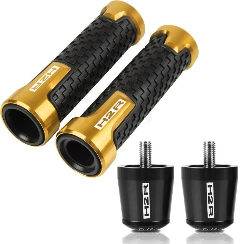Motorcycle handlebar / ends - aluminum plugs - 22 mm - setHand Grips & End
