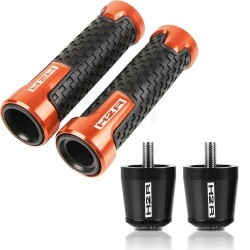 Motorcycle handlebar / ends - aluminum plugs - 22 mm - setHand Grips & End