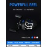 Metal fishing reel - winding ring - ultra light - magnetic brake - right / left handed - 7.2:1 - 8KGTools