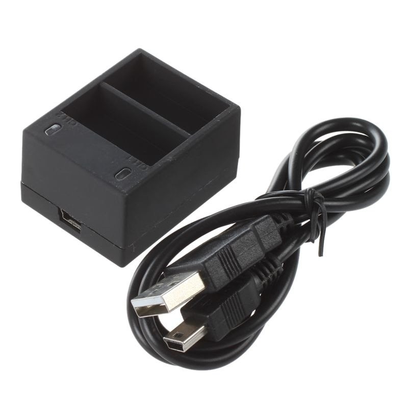 Battery charger - dual slot - with USB cable - for GoPro 5 / 6 / 7Battery & Chargers