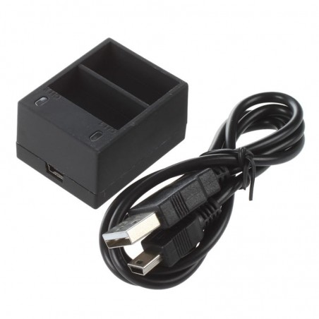 Battery charger - dual slot - with USB cable - for GoPro 5 / 6 / 7Battery & Chargers