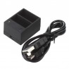 Battery charger - dual slot - with USB cable - for GoPro 5 / 6 / 7Battery & Chargers