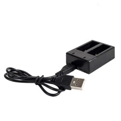 Battery charger - dual slot - with USB cable - for GoPro 5 / 6 / 7Battery & Chargers