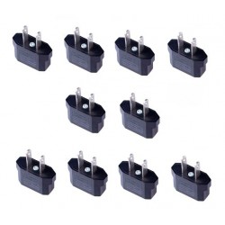EU to US plug - adapter - converter - 10 piecesPlugs